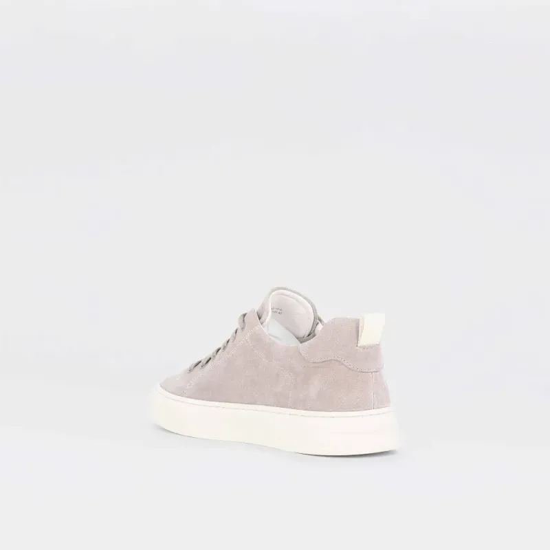 Legend - lyse gråbeige sneakers til herre i semsket skinn